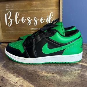 Nike Air Jordan Low Green Black Sneakers